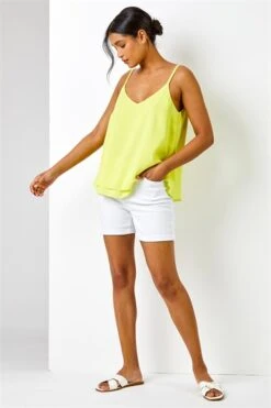 Lime Petite Tie Dye Print Vest Top -Outlet Modi Qube Store 00ebe0b3 2508 416f 8651 9caeb6b6fd8a