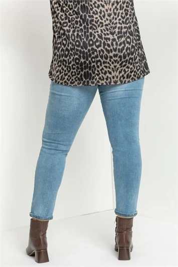 Green Curve Tropical Print Shirred Detail Top 5 Green Curve Tropical Print Shirred Detail Top - Image 3