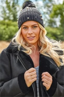 Purple Embellished Cuff Skater Dress