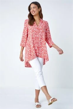 Pink Linear Floral Print Pleat Front Top 9 Pink Linear Floral Print Pleat Front Top -Outlet Modi Qube Store 0e3174b4 8fab 4b19 921f 8e43330d5e44