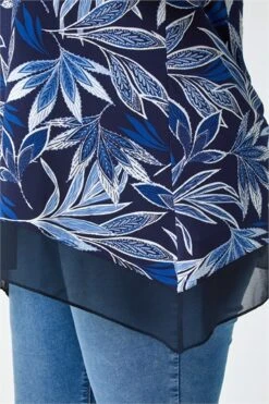 Lime Floral Print Chiffon Hem Jersey Top -Outlet Modi Qube Store 11045253 fd20 4fbd a640 ca8b9f8d83b4