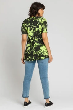 Lime Tie Dye Pocket Swing Top -Outlet Modi Qube Store 1425d328 5c2d 4c8e 8471 53316949f483