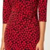 Red Abstract Spot Print Pocket Shift Dress -Outlet Modi Qube Store 1531130e 82e5 4d2b 92e6 f50c20a6a231