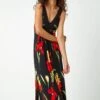 Black Floral Stretch Jersey Maxi Dress -Outlet Modi Qube Store 2aad4194 f9ce 42b9 a9e9 50865d514aca