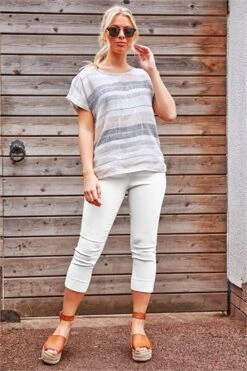 Turquoise Petite Butterfly Cold Shoulder Top