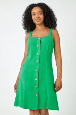 Green Petite Button Front Pocket Dress 10 Green Petite Button Front Pocket Dress -Outlet Modi Qube Store 2be0c8bb f4aa 410d 9bb8 e2b287946068