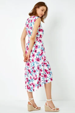 Pink Sleeveless Floral Frill Hem Midi Dress 9 Pink Sleeveless Floral Frill Hem Midi Dress -Outlet Modi Qube Store 2ec9c14c 15f2 458b 8e42 1a2a8ee8da44