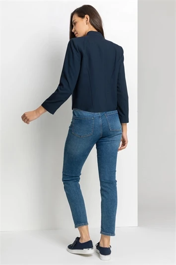 Blue Floral Swirl Print Tiered Midi Wrap Dress 3 Blue Floral Swirl Print Tiered Midi Wrap Dress