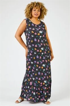 Fuchsia Curve Paisley Print Maxi Dress -Outlet Modi Qube Store 349fcbc5 9055 4ce9 97c7 214a2d044c2d