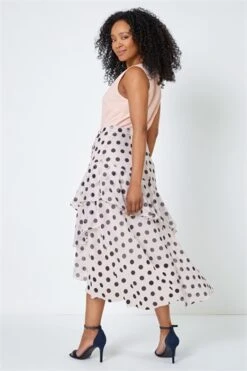 White Petite Pleat Front Polka Dot Top 9 White Petite Pleat Front Polka Dot Top -Outlet Modi Qube Store 3985d22a 823c 4f77 b581 46ccc3e97897