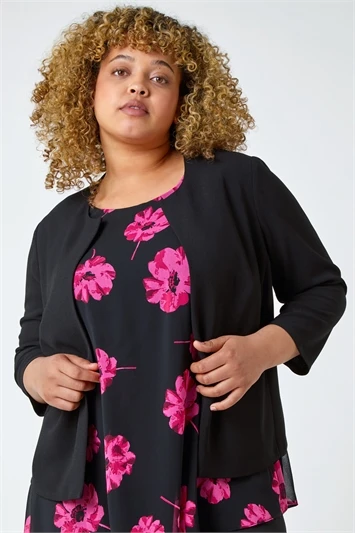 Black Curve Premium Stretch Polka Dot Dress 3 Black Curve Premium Stretch Polka Dot Dress