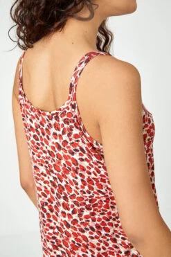 Brown Animal Print Strappy Stretch Dress -Outlet Modi Qube Store 3ad5b64a 6a57 402d 95d9 95cf4344413f