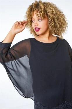 Black Curve Embellished Chiffon Overlay Dress 10 Black Curve Embellished Chiffon Overlay Dress -Outlet Modi Qube Store 3ae6d5f2 c978 40bb 9203 90438569d86a