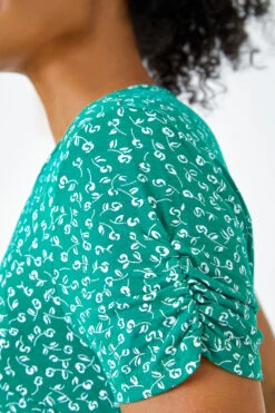 Green Petite Floral Print Midi Dress 11 Green Petite Floral Print Midi Dress -Outlet Modi Qube Store 3db3068b 5d3d 4cc8 b0f8 11e87d061d02