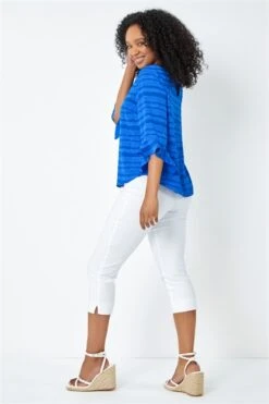 Navy Striped Frill Hem Cotton Tunic Top 9 Navy Striped Frill Hem Cotton Tunic Top -Outlet Modi Qube Store 443afb26 581c 42cc b1a1 df7174a110af