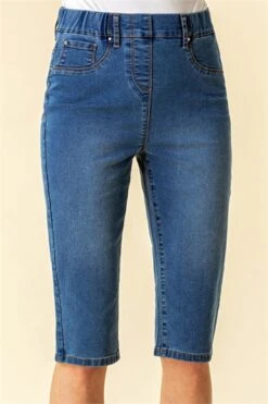 Khaki Abstract Print Button Detail Top