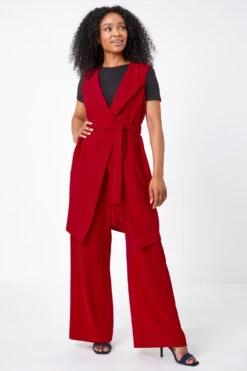 Red Petite Wide Leg Stretch Trousers 13 Red Petite Wide Leg Stretch Trousers -Outlet Modi Qube Store 49d2043f 606a 4d1f adb9 1df71c26604e