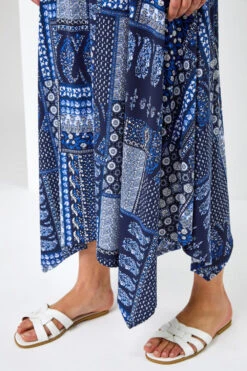 Navy Patchwork Stretch Hanky Hem Dress 11 Navy Patchwork Stretch Hanky Hem Dress -Outlet Modi Qube Store 4a1ef74c 7340 43df bd36 4ee364f5ff5a