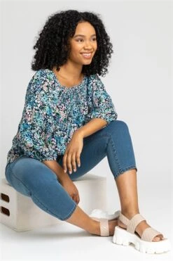 Navy Petite Aztec Sleeveless Stretch Shirt -Outlet Modi Qube Store 4a3c1d66 520f 4e87 a664 5aca55de3b76