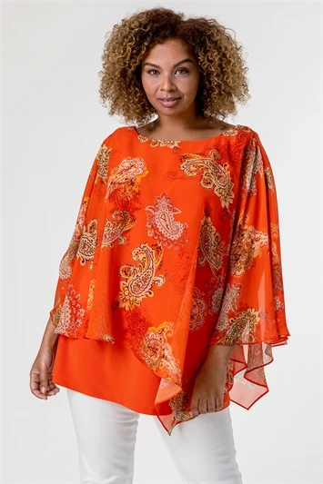 Black Curve Chiffon Top With Necklace 4 Black Curve Chiffon Top With Necklace - Image 2