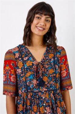 Beige Animal Print Frill Hem Smock Dress 9 Beige Animal Print Frill Hem Smock Dress -Outlet Modi Qube Store 4c78b523 6637 4e08 a90e f276f148e6d1