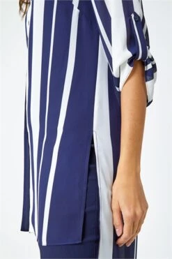 Royal Blue Textured Sleeveless Blouse -Outlet Modi Qube Store 4dc776e6 d39a 408c 92be 5667780f831e