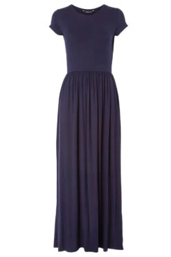 Navy Gathered Skirt Maxi Dress -Outlet Modi Qube Store 4e19da09 025e 4c45 9ee7 58f609288015