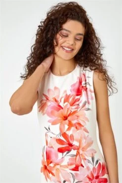 Orange LIMITED Floral Print Premium Stretch Dress