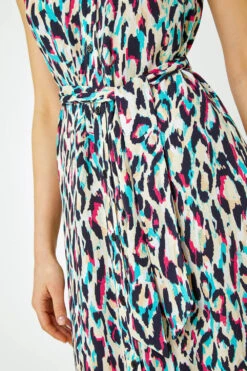 Pink Animal Print Midi Shirt Dress -Outlet Modi Qube Store 5445d959 5592 4ec9 8f0e a166ae8b80ac