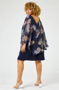 Black Curve Chiffon Overlay Jumpsuit -Outlet Modi Qube Store 594370f5 9b0d 4767 9616 c28bbb763474