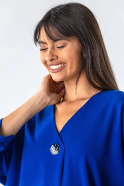 Royal Blue Plain Button Detail Top 9 Royal Blue Plain Button Detail Top -Outlet Modi Qube Store 5ab49330 c0ad 4d93 a65b ec972926b9a6