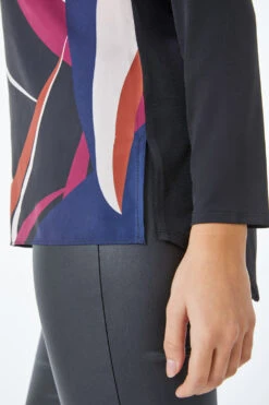 Black Petite Abstract Print Top -Outlet Modi Qube Store 5b6eaabe 04b2 4e0d ac3d ba8df43bffa5