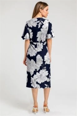 Black Petite Floral Print Belted Wrap Dress -Outlet Modi Qube Store 5f01f346 1eef 4e3d bd28 348d9e5ba4b0