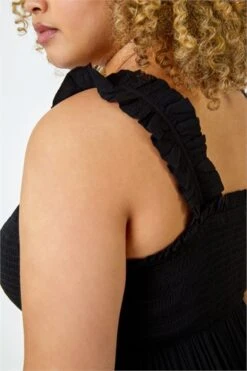 Black Curve Plain Stretch Jersey Maxi Dress -Outlet Modi Qube Store 6043ef9d bb57 461a 916c 9738c5e00f92