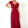 Red Diamante Cold Shoulder Maxi Dress 2 Red Diamante Cold Shoulder Maxi Dress -Outlet Modi Qube Store 6564ea9a 2fca 4d9a aefd 57a36787749c