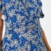 Navy Petite Floral Print Stretch Dress -Outlet Modi Qube Store 6789f6a4 8f3a 4e0c a81a 2c9da451b5f5