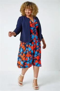 Pink Curve Abstract Print Mesh Wrap Dress -Outlet Modi Qube Store 67df41e5 0d72 4787 ad9e c3fed75d0b95