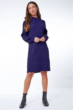 Purple Knitted Jumper Dress -Outlet Modi Qube Store 6c0eaf87 8e55 42e9 ad90 18f7fefe5c09