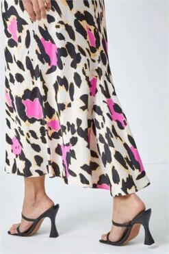 Green Bias Cut Stretch Maxi Dress