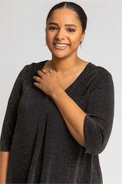 Silver Curve Plisse Metallic Kimono