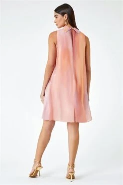 Pink Luxe Colourblock Fit & Flare Maxi Dress -Outlet Modi Qube Store 751f6364 33a7 4934 93b1 fbdbf2030b44