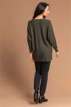 Khaki Camo Embellished Star Jumper