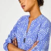 Blue Longline Button Detail Abstract Spot Print Top 1 Blue Longline Button Detail Abstract Spot Print Top -Outlet Modi Qube Store 778174f1 493b 480a b86b 5d39e94e69ad