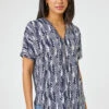 Navy Textured Abstract Print Zip Front Top 2 Navy Textured Abstract Print Zip Front Top -Outlet Modi Qube Store 7a1fd948 8cab 4fc6 9b4f bb106830b257