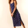 Navy Palm Print Jersey Midi Dress -Outlet Modi Qube Store 7d4e0522 72b8 4e65 b88c 569a6aa59f17