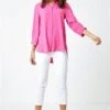 Fuchsia Longline Button Detail Tunic Top -Outlet Modi Qube Store 7f9e73cb 3b95 4cfe 9a55 97ac13b38109