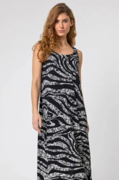 Grey Marble Print Hanky Hem Maxi Dress -Outlet Modi Qube Store 86fd6329 1c7a 4a90 90bc 323eeed65f6a