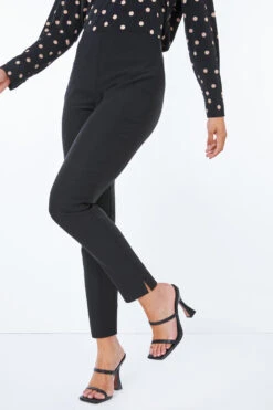 Black Petite Full Length Stretch Trousers -Outlet Modi Qube Store 8c60145f 094b 481b 9c20 c713f1152466