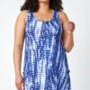 Navy Curve Tie Dye Stretch Swing Dress -Outlet Modi Qube Store 8c82684c 4edb 400a 8615 4df99623b39a