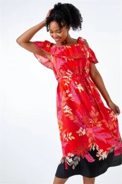 Orange Petite Floral Print Halterneck Top -Outlet Modi Qube Store 8e5922ed ce9d 4018 85e1 0e33c664d561